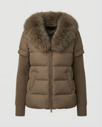 Steppjacke Damen mit luxuriösem Kunstfellkragen