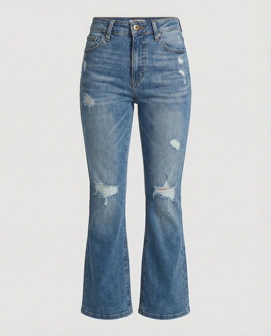 Damen Bootcut-Jeans im Vintage-Stil R&B
