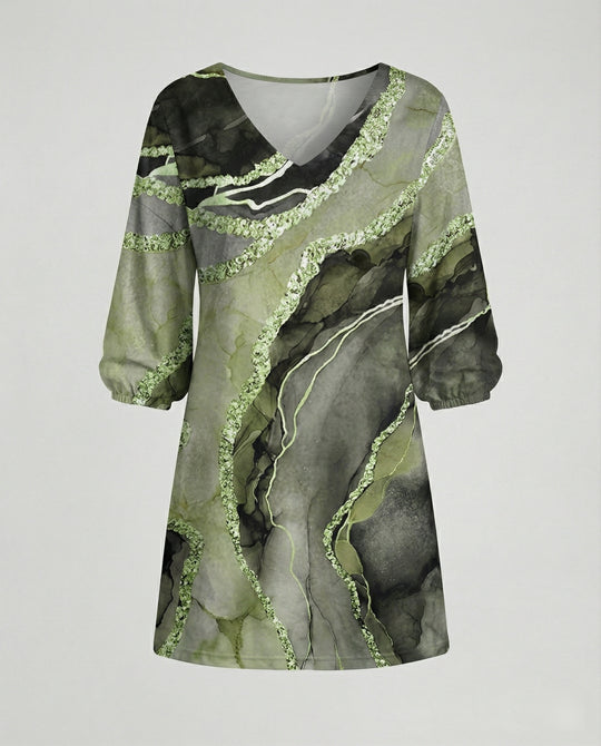 Maxikleid Damen Vintage Rosenprint