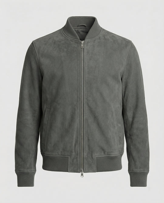 Freizeitkleidung Herren Bomberjacke Lederoptik