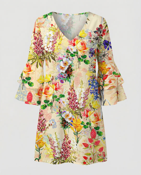 Damen Minikleid floral Sommer