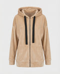 Freizeitkleidung Damen Velours Kapuzenjacke