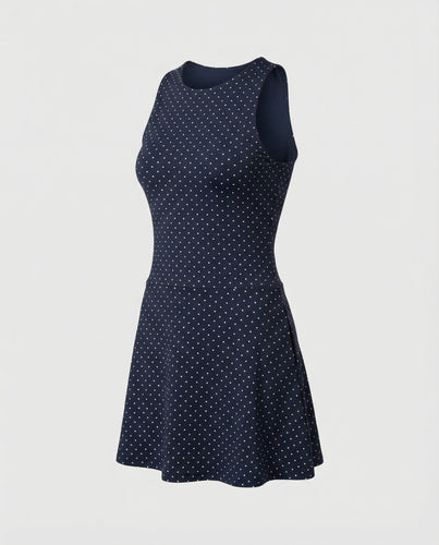 Damen Skaterkleid mit Punktmuster