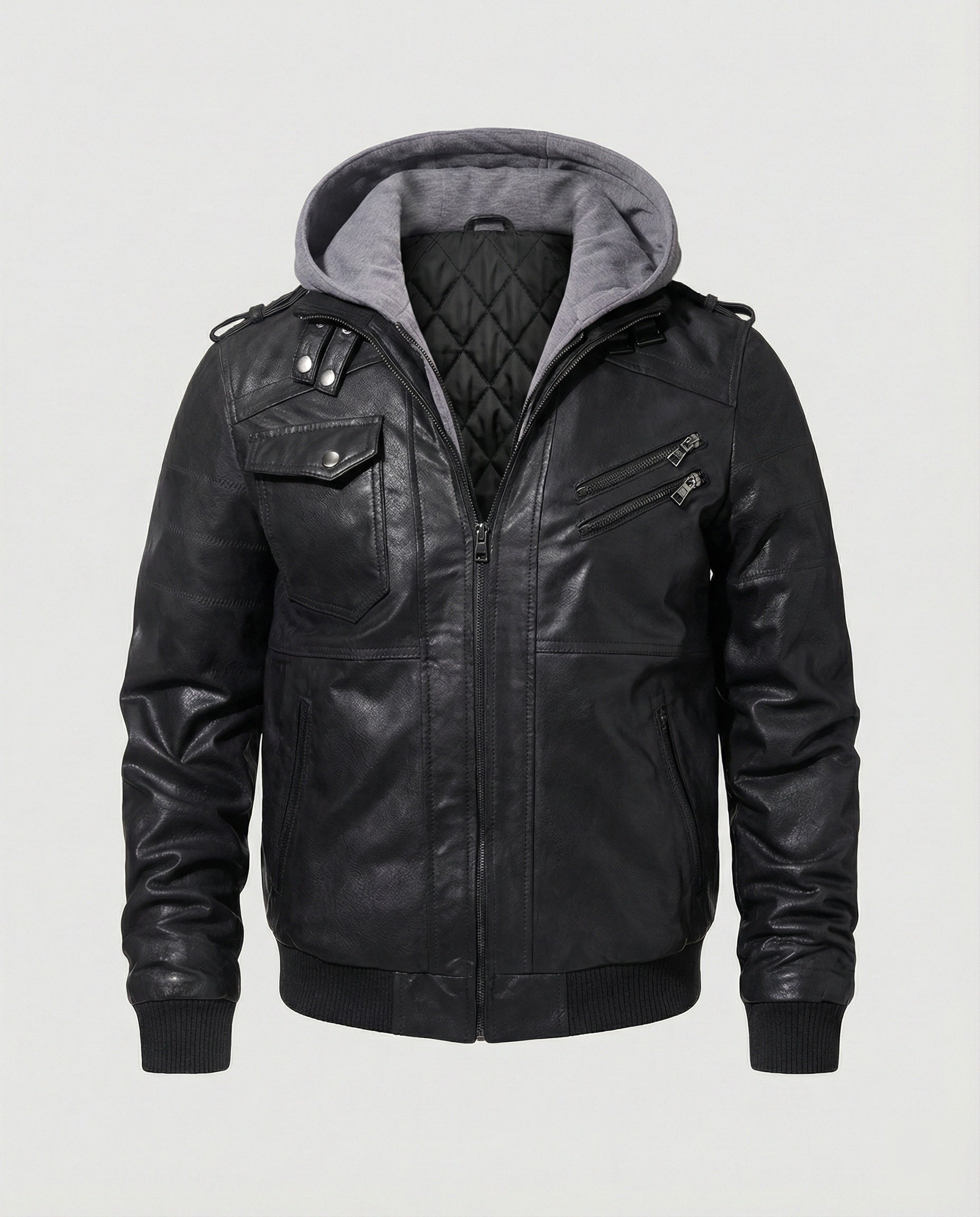 Stilvolle Herrenjacke mit Kapuze