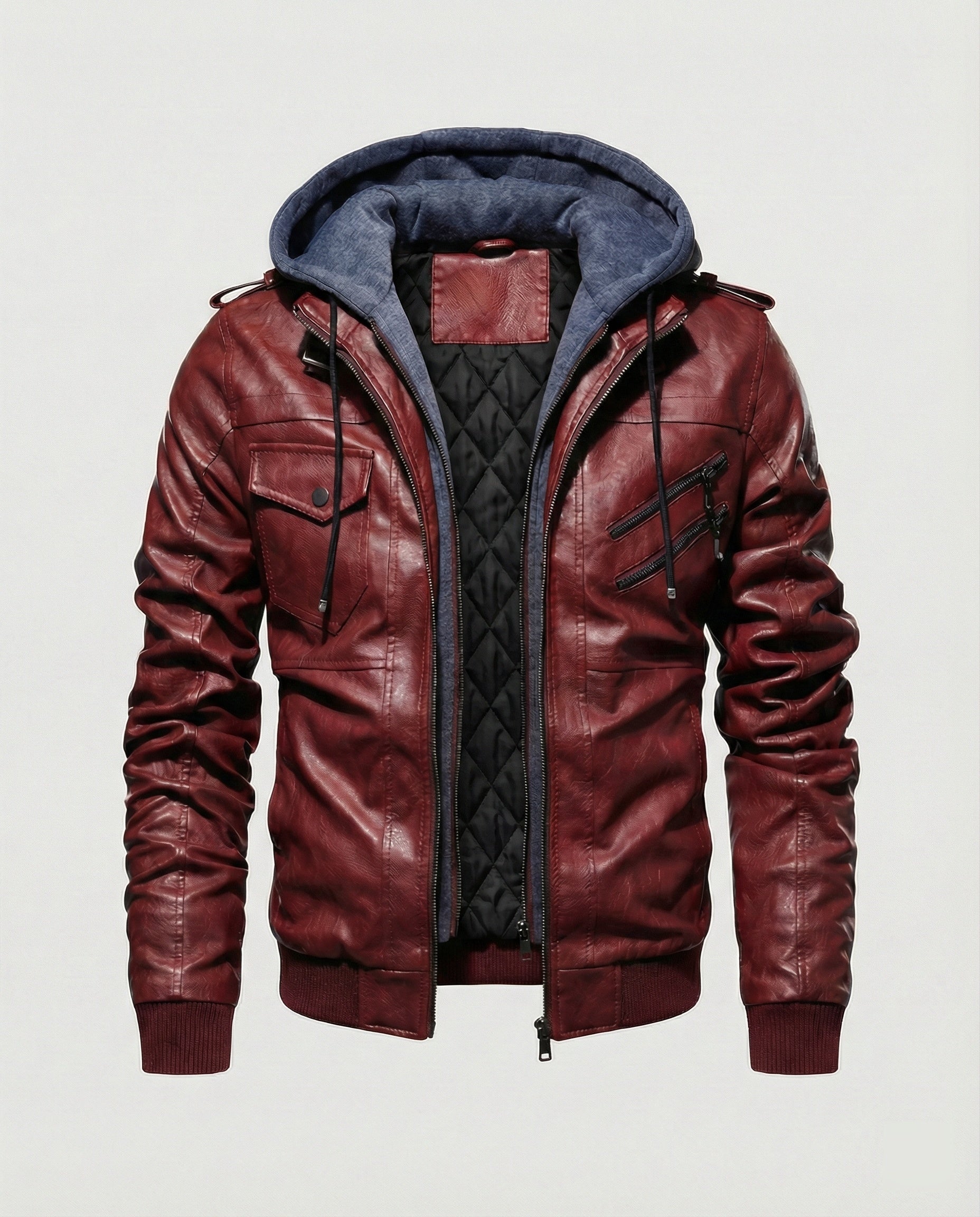 Stilvolle Herrenjacke mit Kapuze