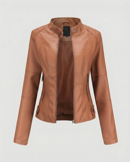 R&B | Luxuriöse Stilvolle Lederjacke für Frauen