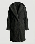 Kuschelweicher Kapuzen Teddy Mantel Damen