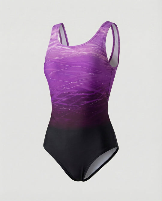 R&B | Damen Einteiliger Sport Badeanzug mit Schnelltrocknender Qualität