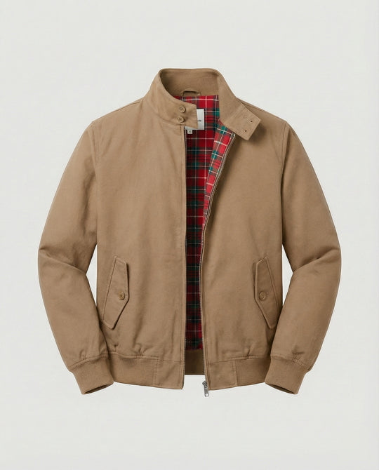 Herren Harrington-Jacke mit Reißverschluss