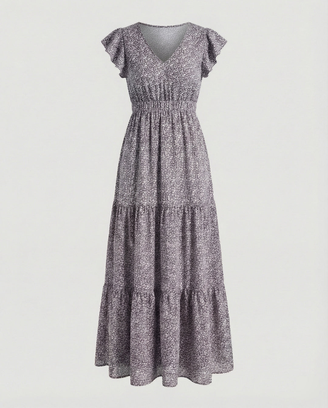Damen Maxikleid Sommer Smokbund