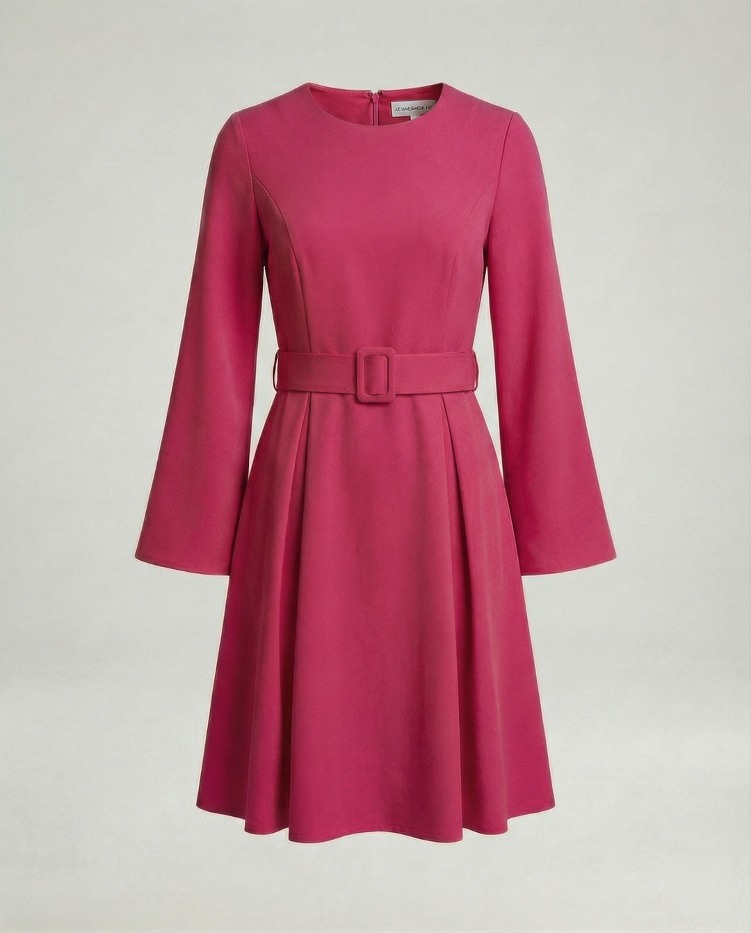Midikleid Mit Glockenärmeln Tailliert Damen