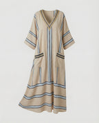Leinen Kaftan Maxikleid Damen