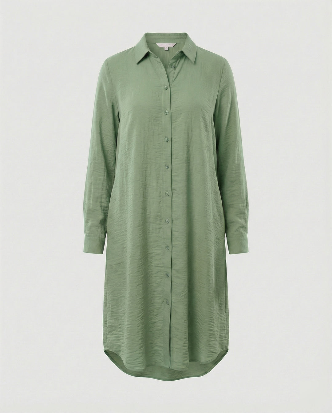 Damen Tunika Kleid lang mit Knopfleiste