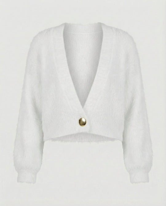 Strickjacke Damen flauschig oversized aus weichem Material