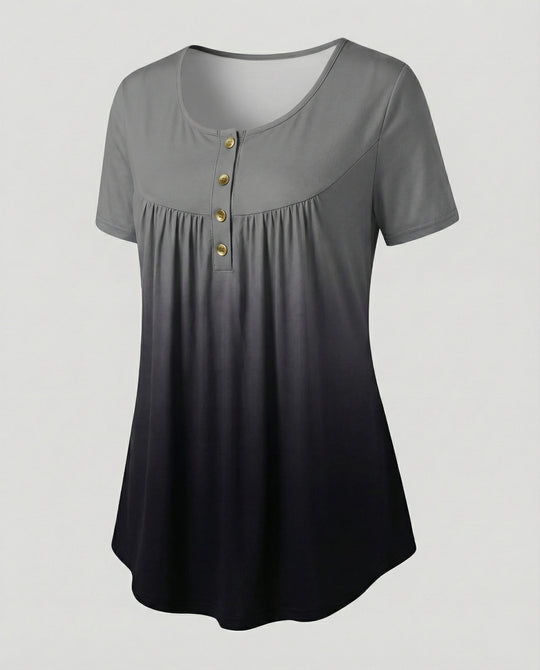 Damen Tunika Damen U-Ausschnitt Print