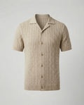 Herren Kurzarm-Strickhemd