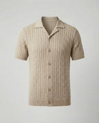 Herren Kurzarm-Strickhemd