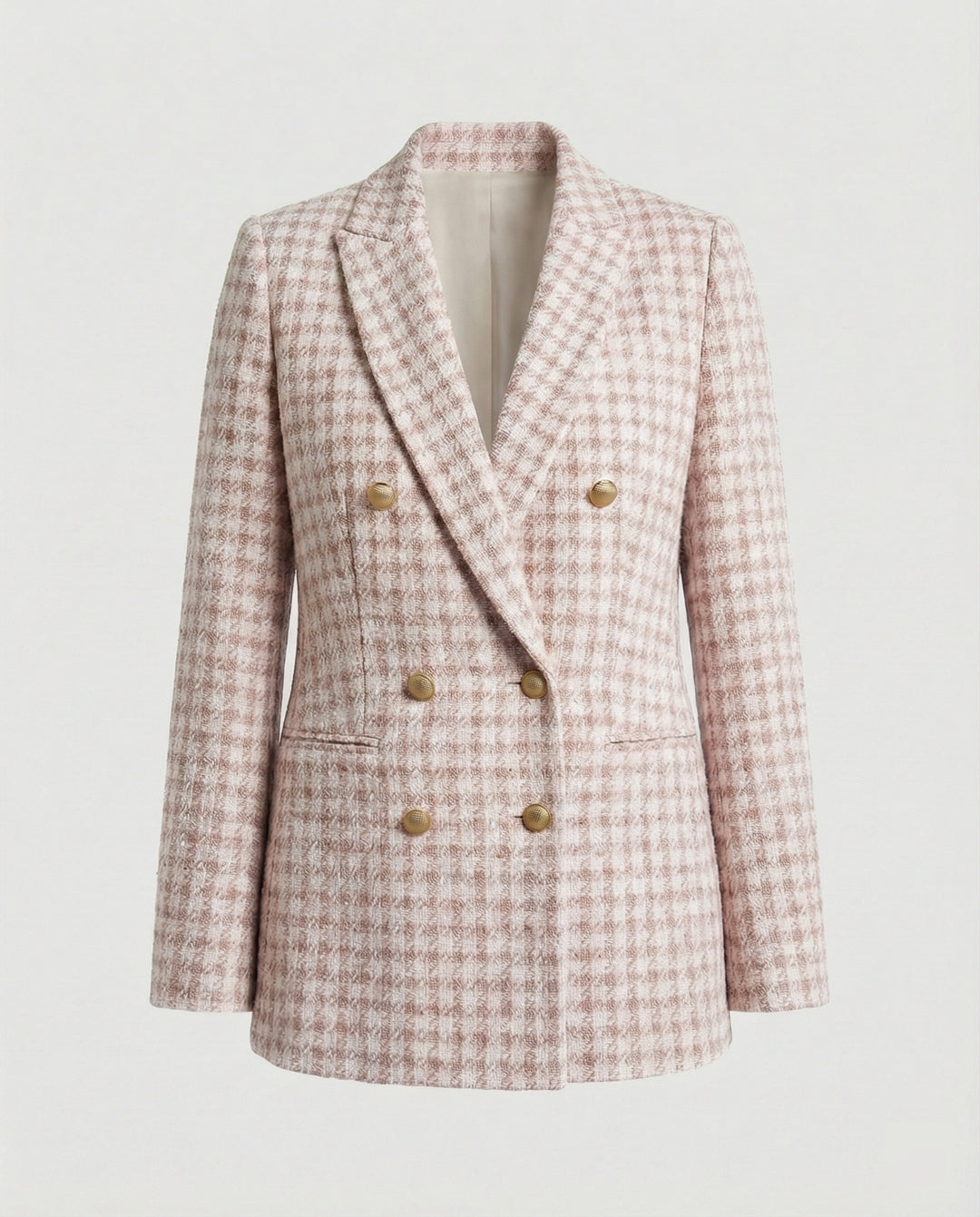 Damen Blazer Tweed Bouclé