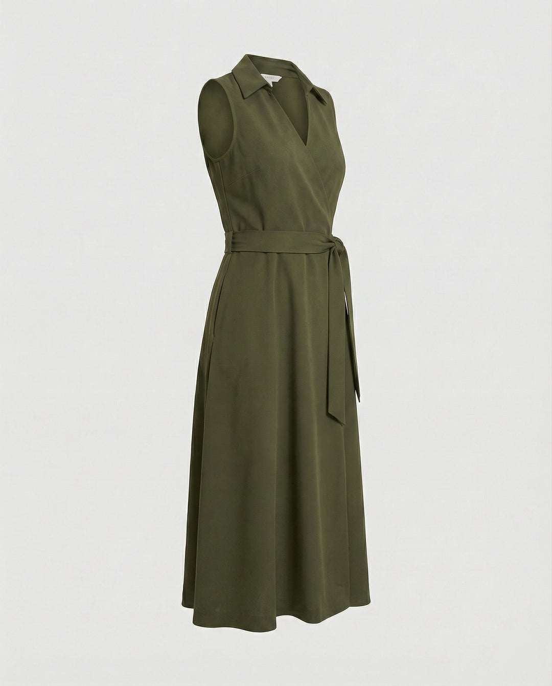 Damen Wickelkleid Freizeitkleid mit Gürtel