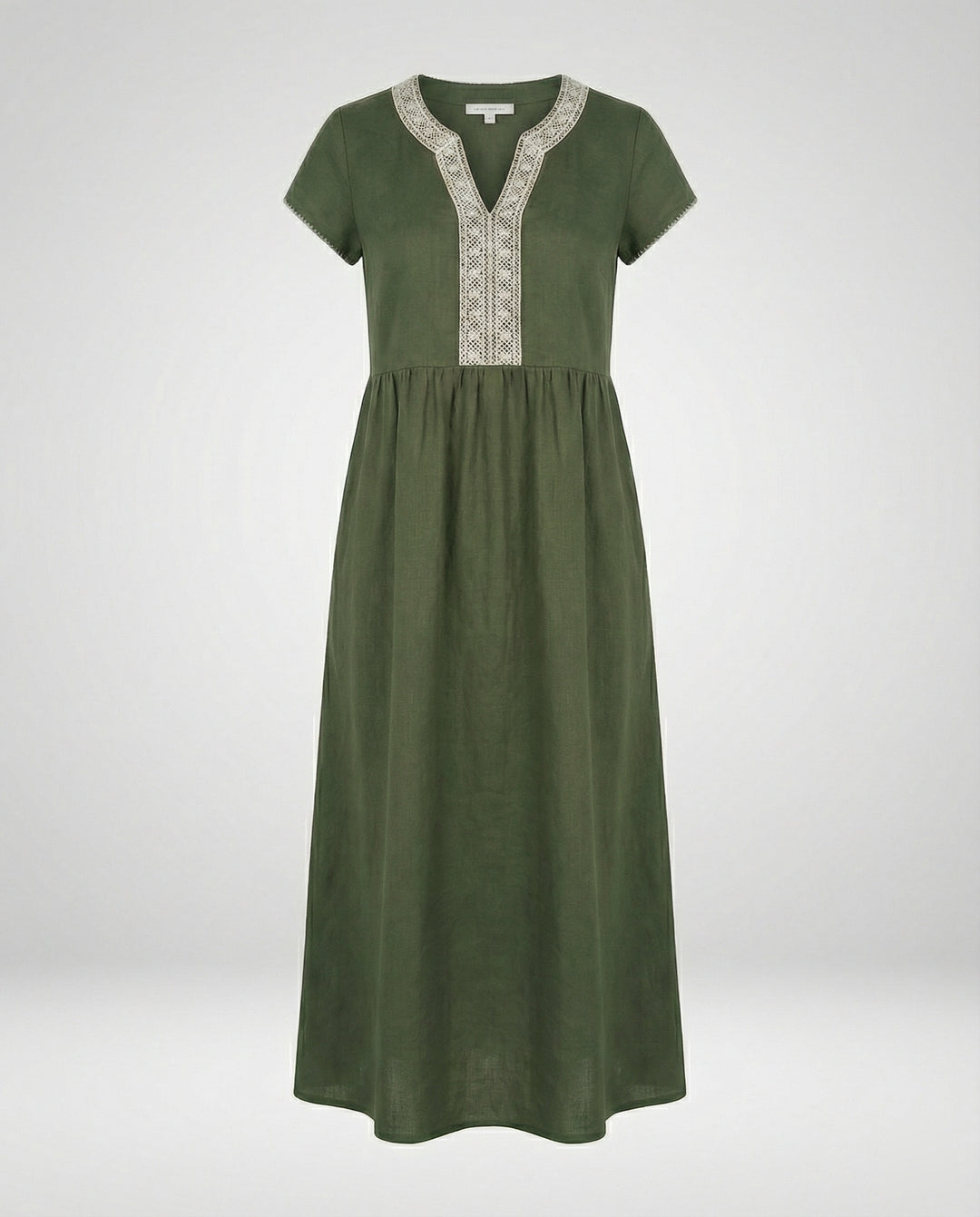 Damen Midikleid Sommer Spitze