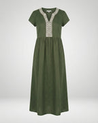 Damen Midikleid Sommer Spitze