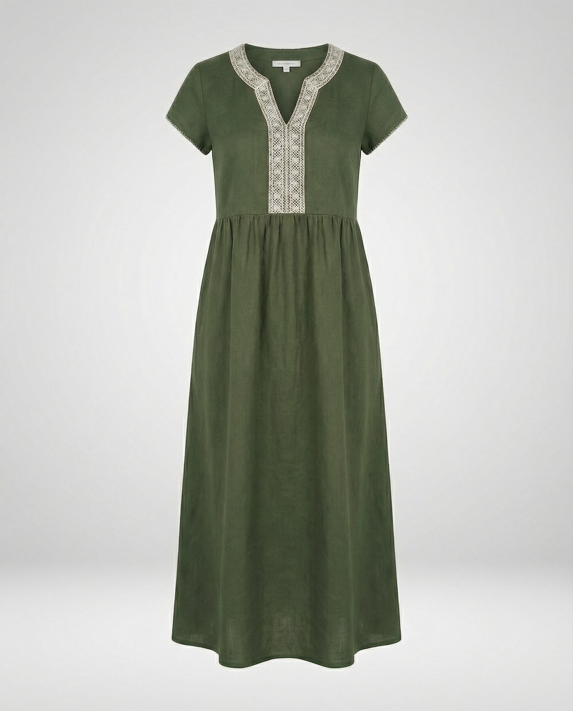 Damen Midikleid Sommer Spitze