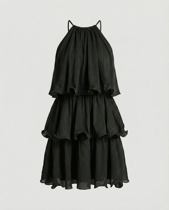 Damen Freizeitkleid Mini hochgeschlossen