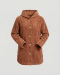 Damen Cord-Kapuzenjacke