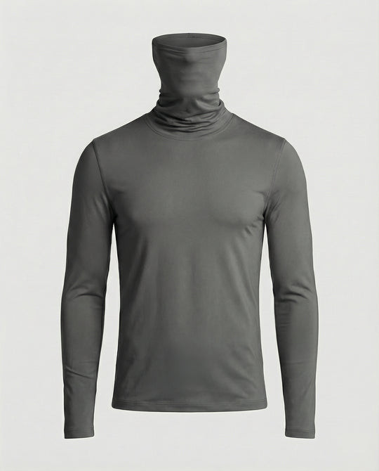 Herren Funktionsshirt mit hohem Kragen und innovativem Feuchtigkeitsmanagement R&B