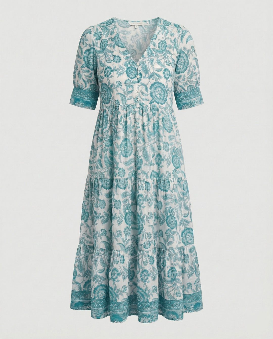 Damen Maxikleid mit Blumenmuster