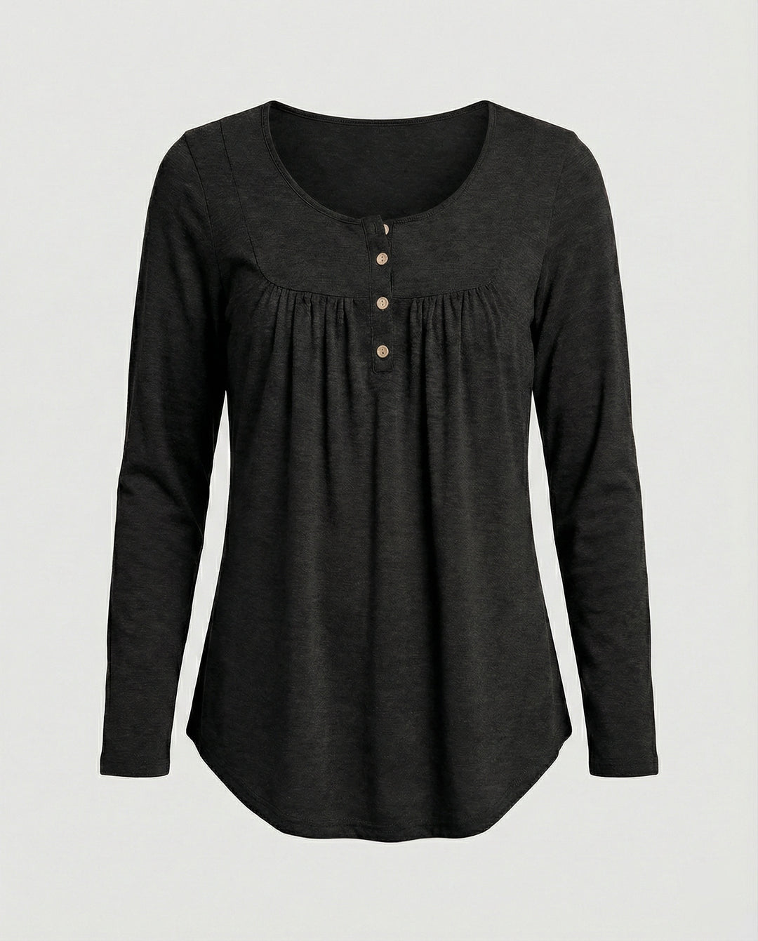 Damen Tunika Damen Langarm Henley