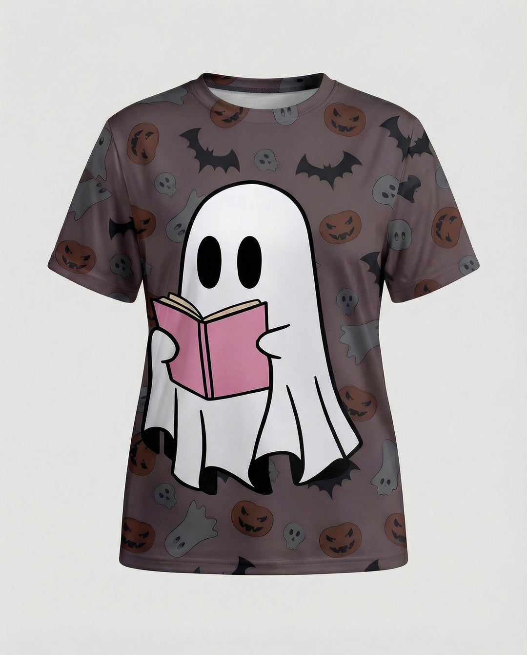 Kurzarmshirt Totenkopf Print Damen