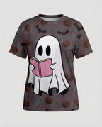 Kurzarmshirt Totenkopf Print Damen