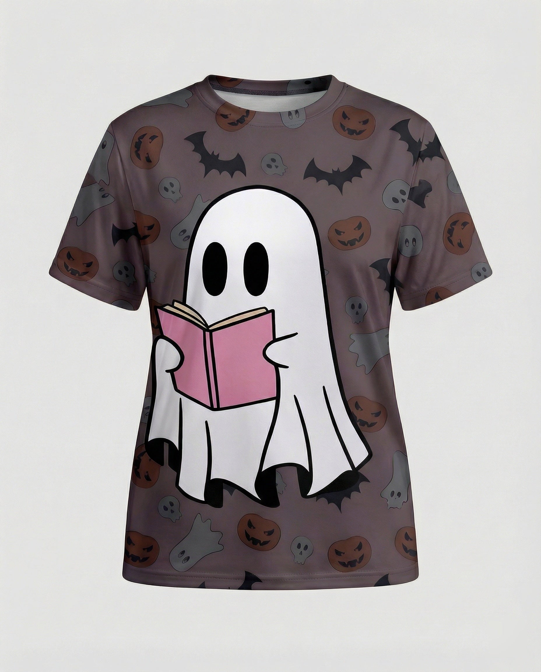 Kurzarmshirt Totenkopf Print Damen