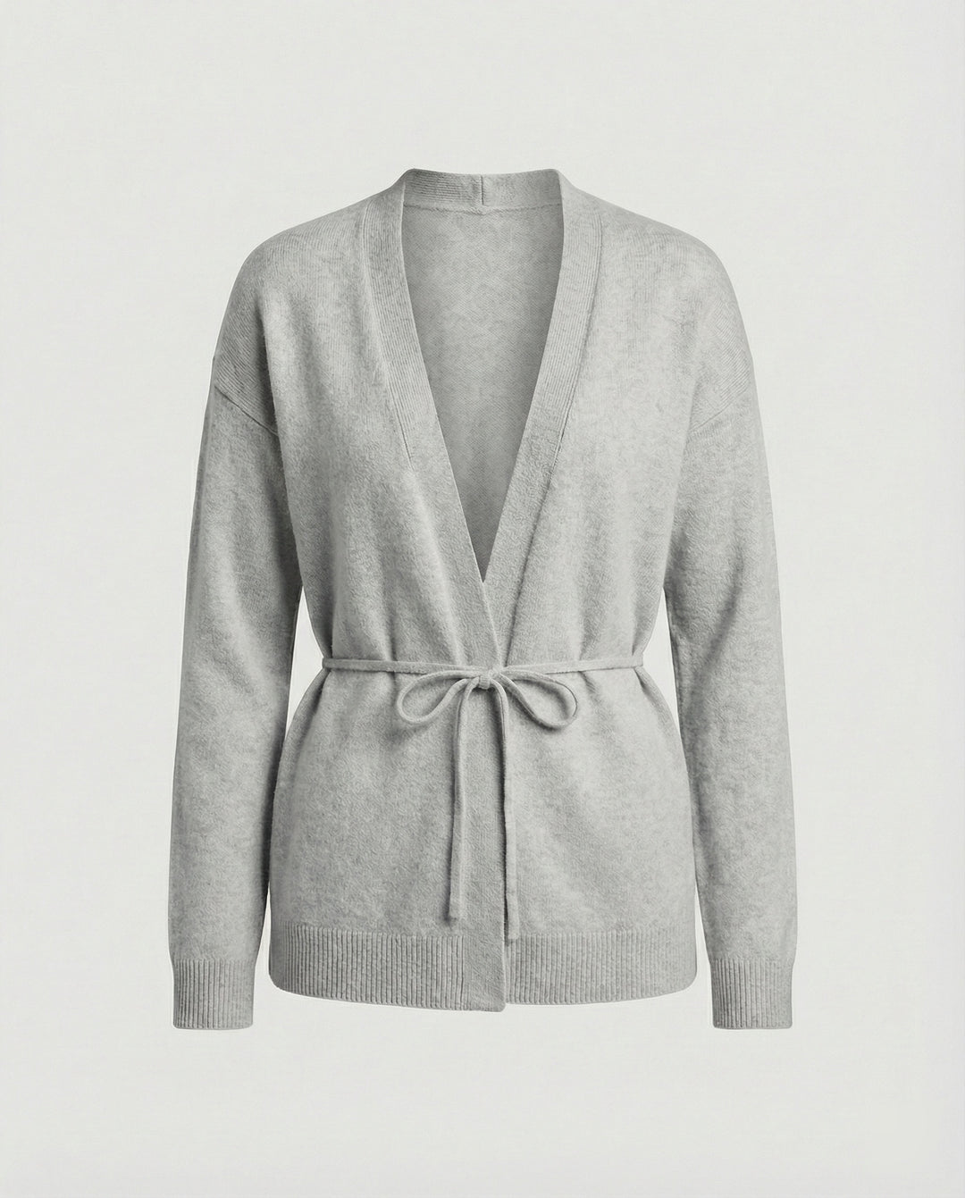 Damen Strickjacke mit Bindegürtel