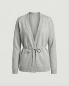 Damen Strickjacke mit Bindegürtel
