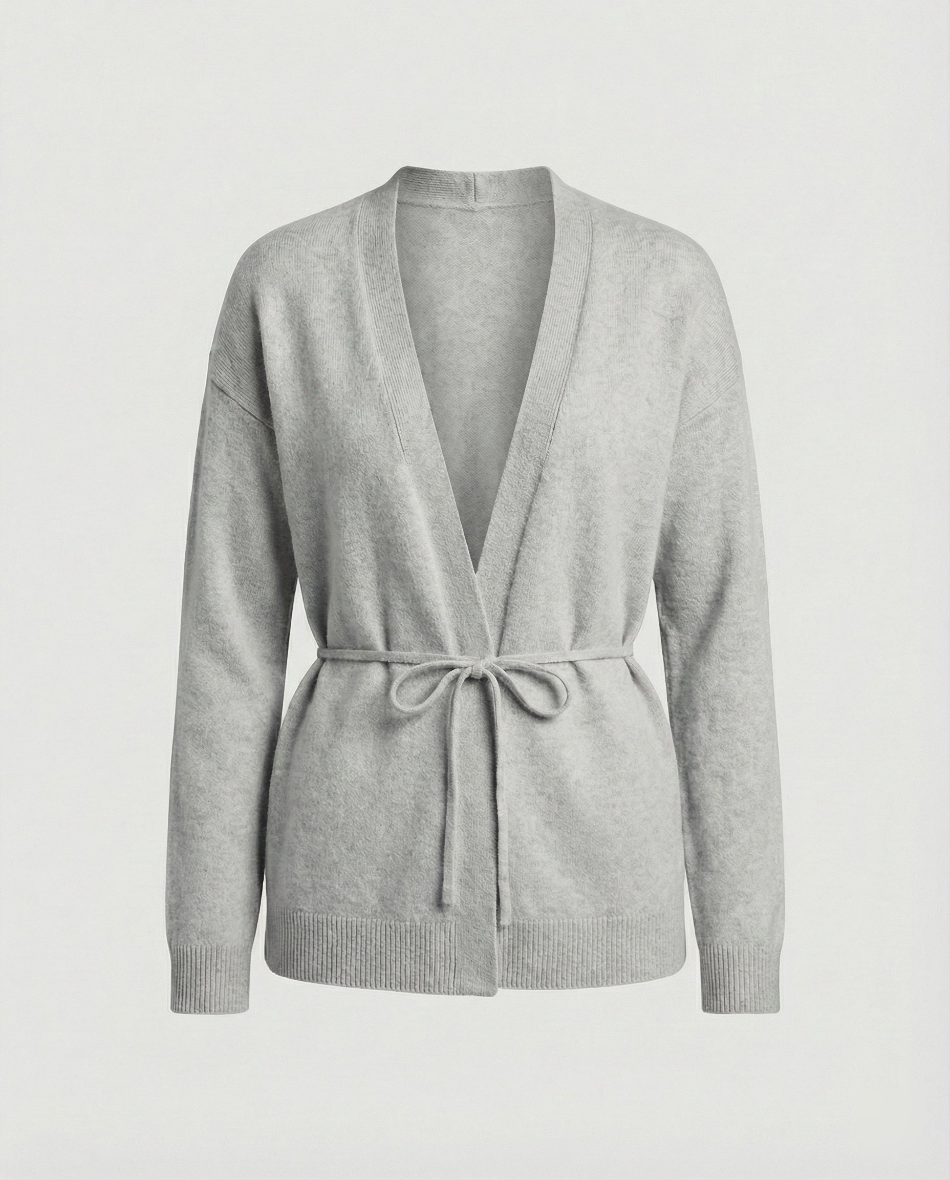 Damen Strickjacke mit Bindegürtel