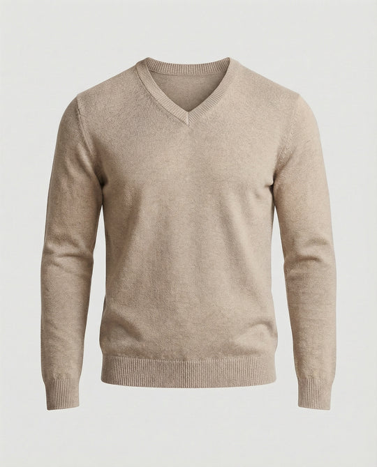 Herren V-Ausschnitt Feinstrickpullover R&B