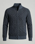 Stilvolle Strickjacke Herren Zipper