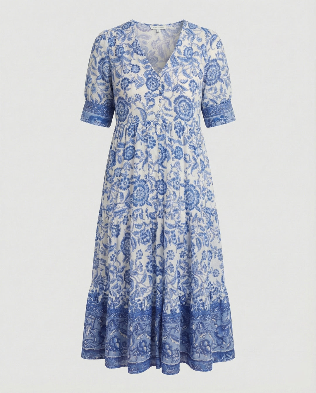 Damen Maxikleid mit Blumenmuster