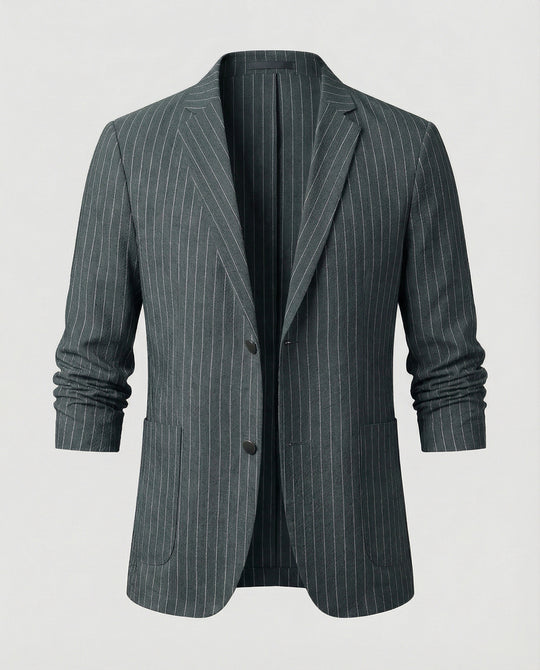 Herren Nadelstreifen Sakko Slim Fit Sommer