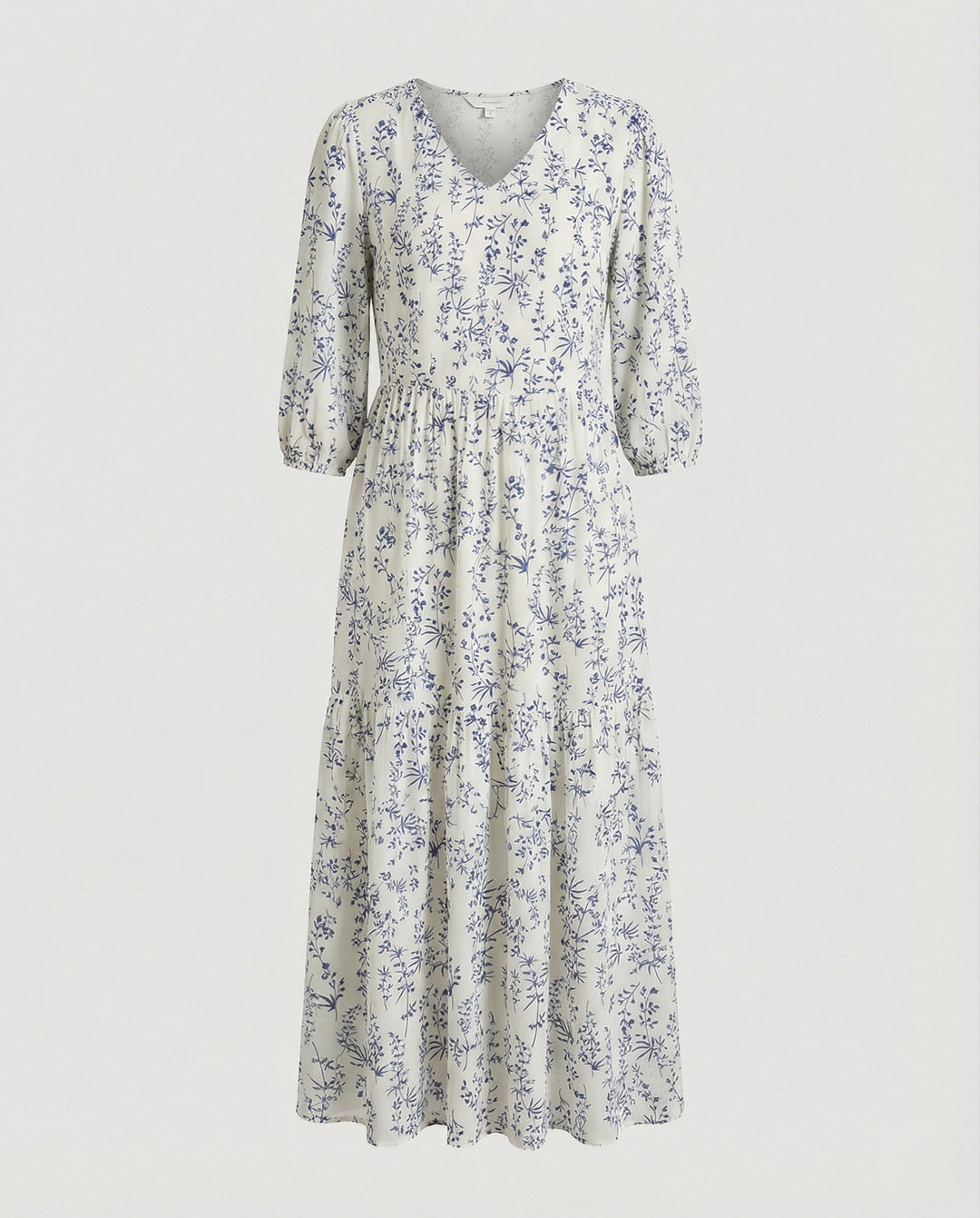 Damen Midikleid Sommer Stufenrock