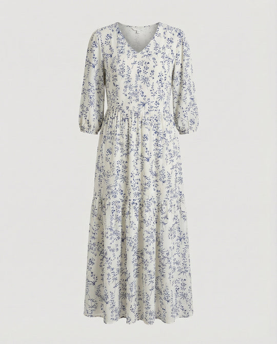 Damen Midikleid Sommer Stufenrock