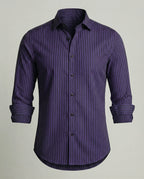 Herren Hemd gestreift slim fit