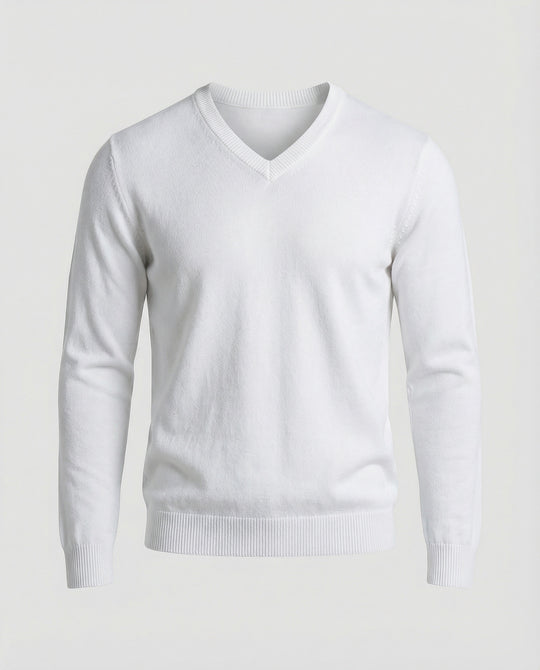 Herren V-Ausschnitt Feinstrickpullover R&B