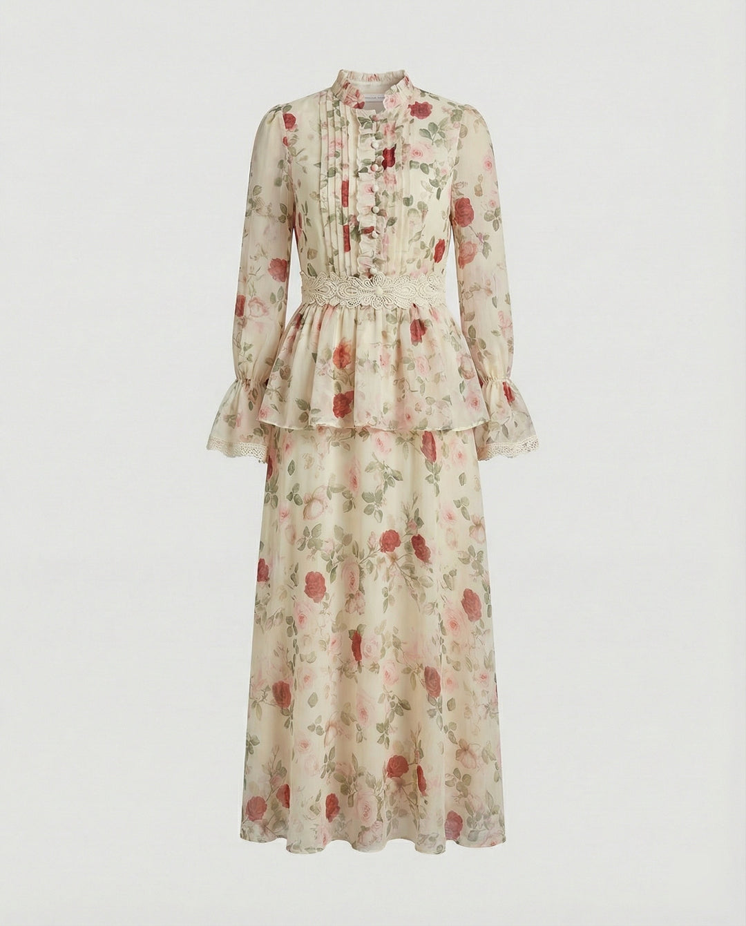 Damen Maxikleid Chiffon elegant