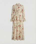 Damen Maxikleid Chiffon elegant
