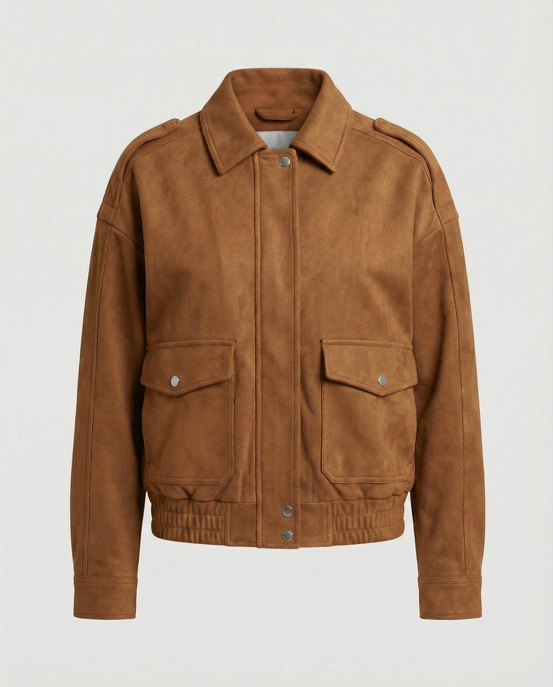 Freizeitkleidung Damen Velours Jacke Weit