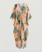 Damen Maxikleid Kaftan Sommer