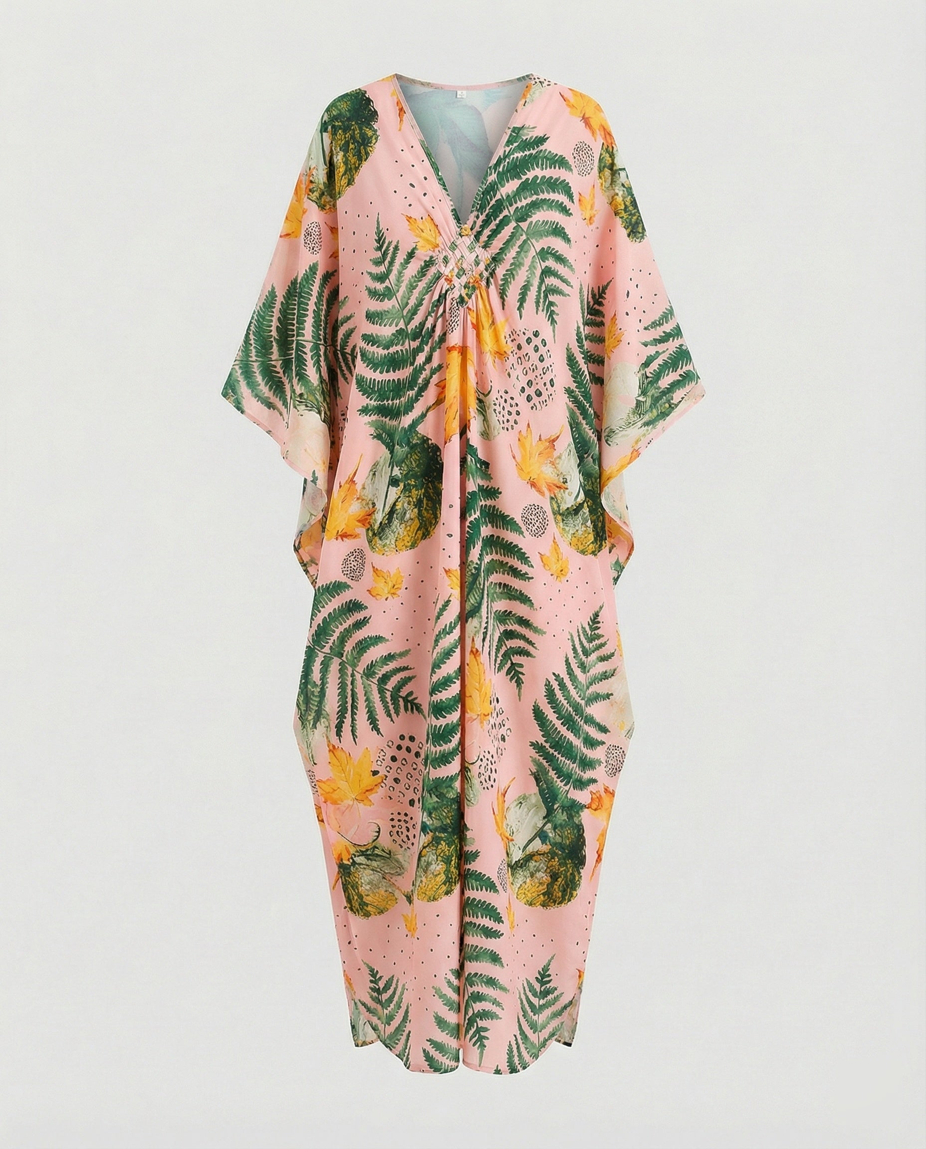 Damen Maxikleid Kaftan Sommer